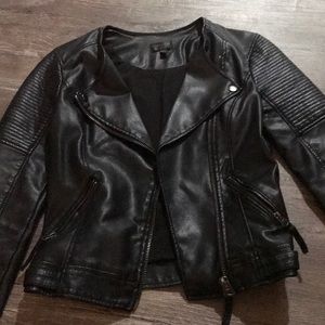 Faux leather jacket
